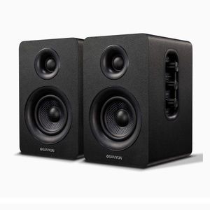 Sanyun SW208 3" Active Bluetooth 5.0 Bookshelf Speakers with stands